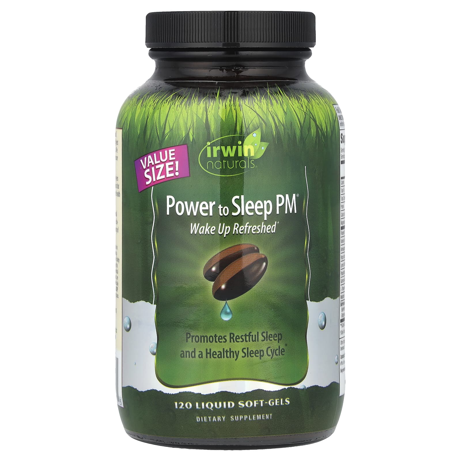 Irwin Naturals Power to Sleep PM Liquid Soft-Gels for Restful Sleep - Image 1