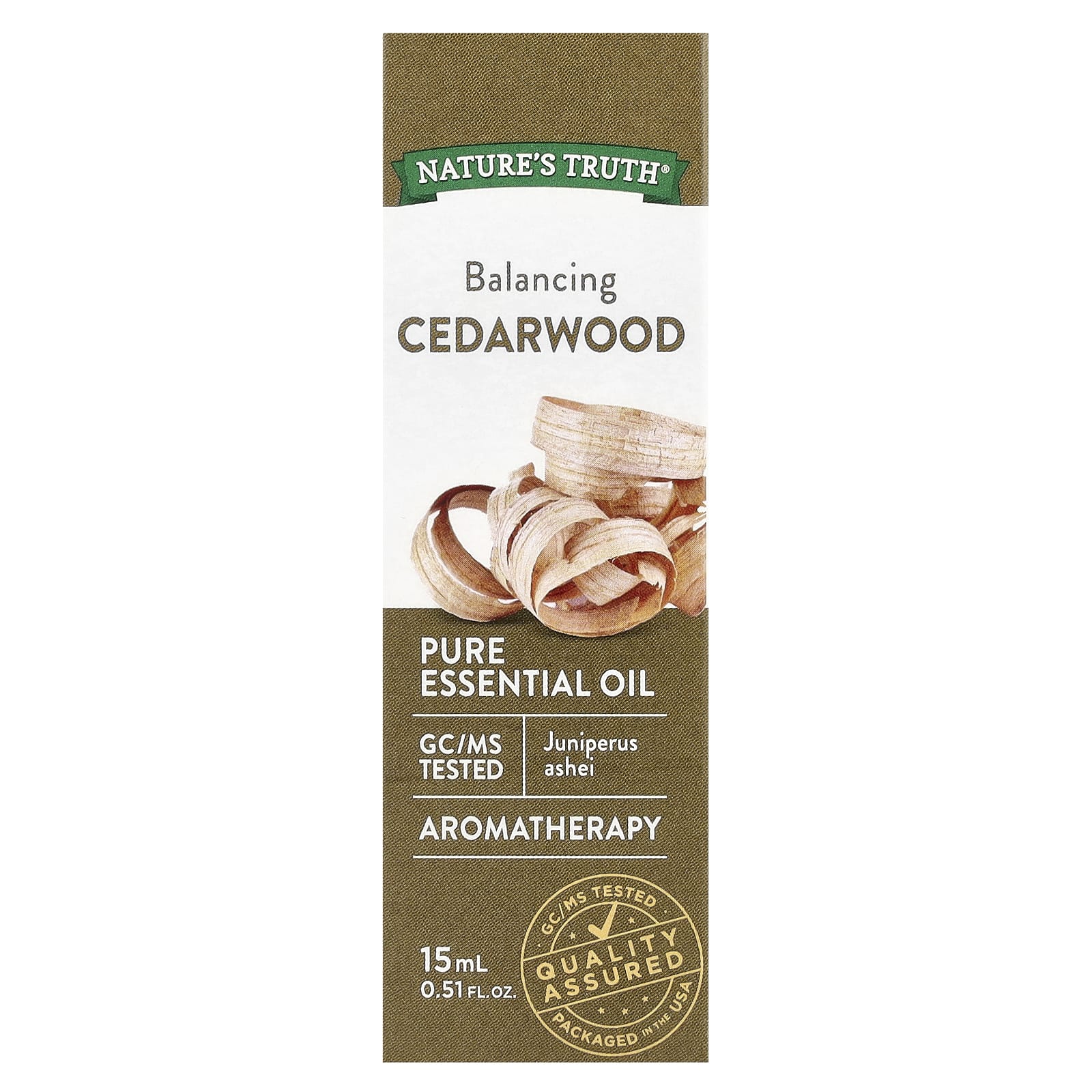 Nature's Truth, Pure Essential Oil, Balancing Cedarwood, 0.51 fl oz (15 ml) - Image 2