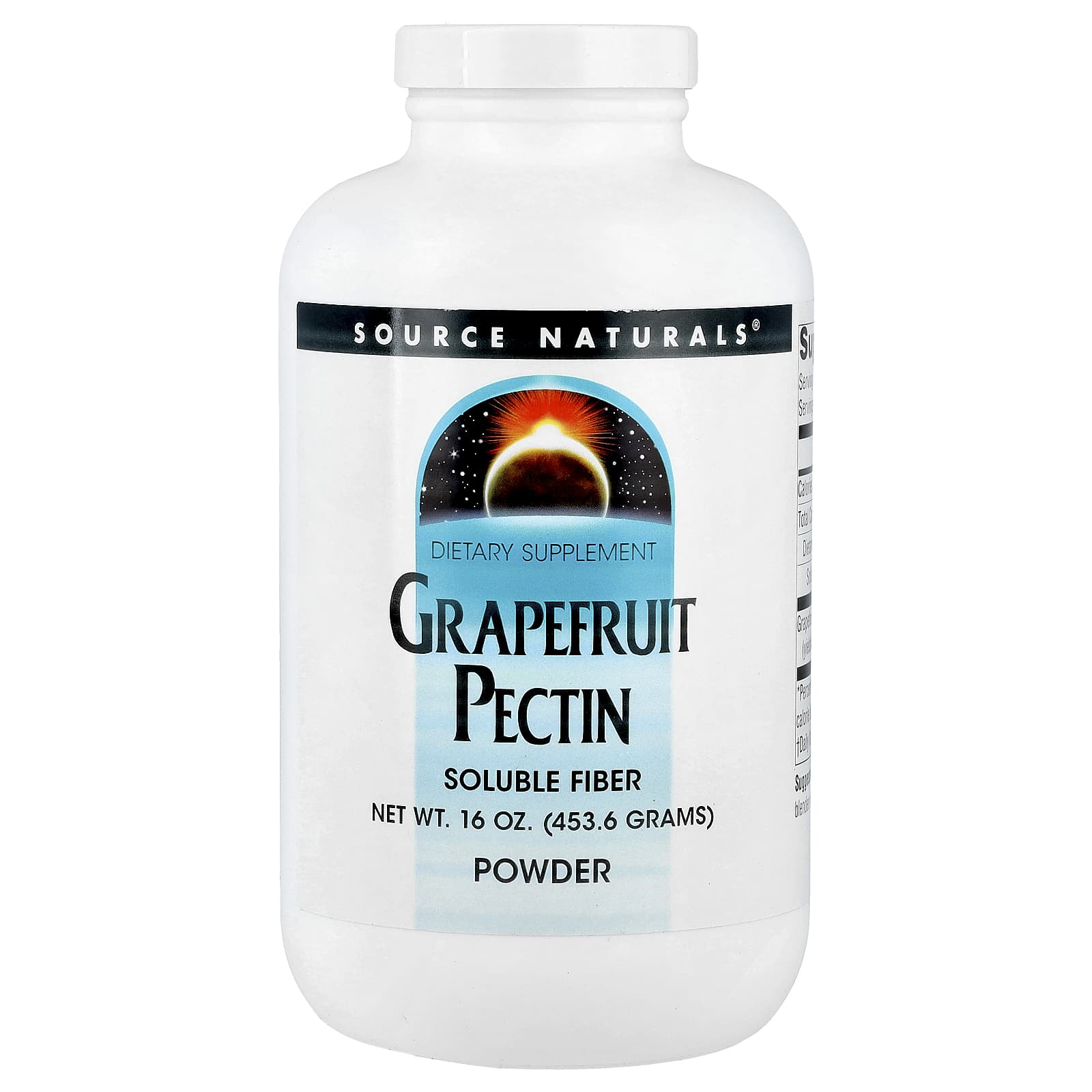 Source Naturals, Grapefruit Pectin Powder, 16 oz (453.6 g) - Image 1