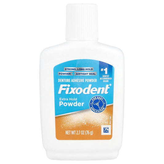 Fixodent Extra Hold Denture Adhesive Powder, 2.7 oz - Image 1