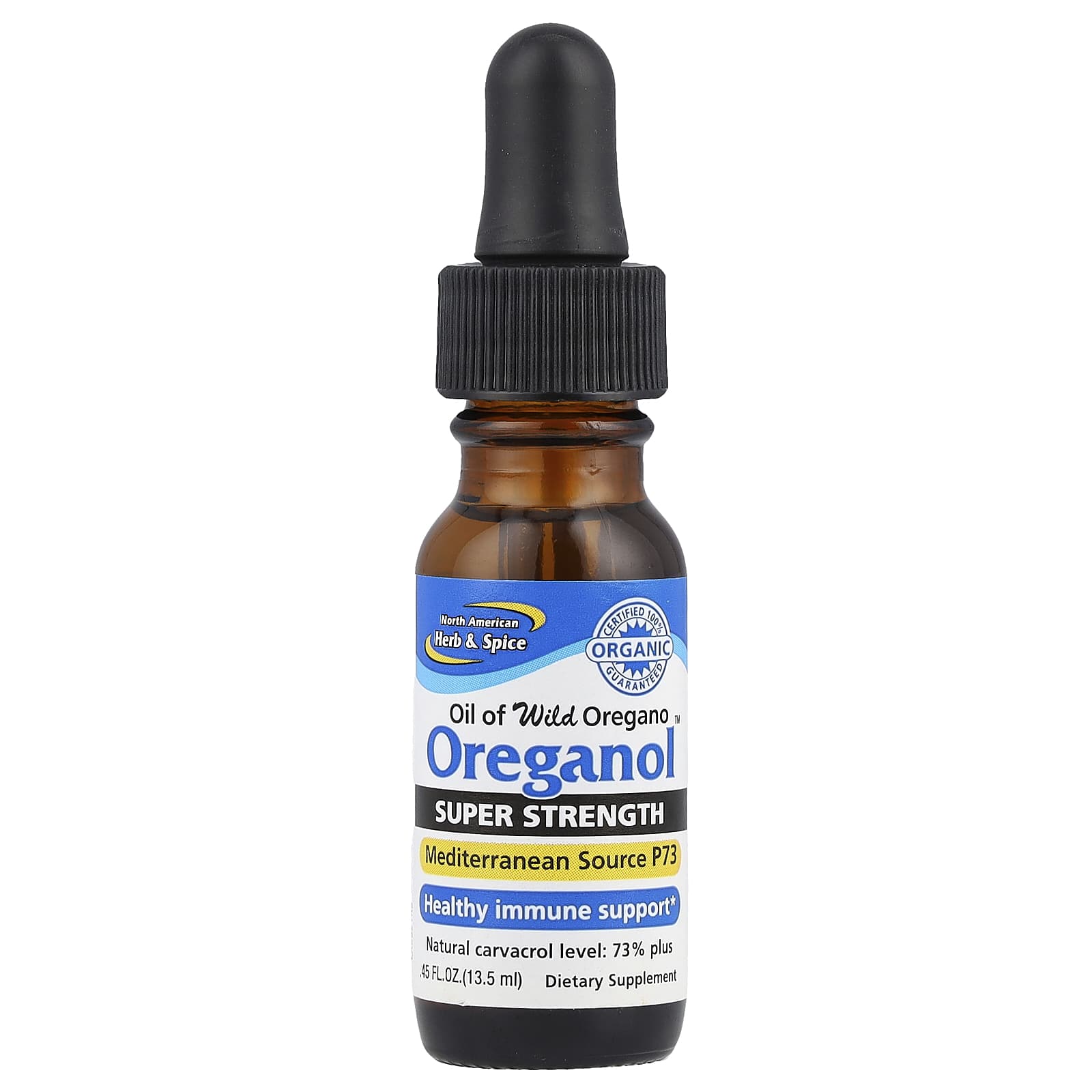 North American Herb & Spice, Oreganol™, Super Strength, 0.45 fl oz (13.5 ml) - Image 1