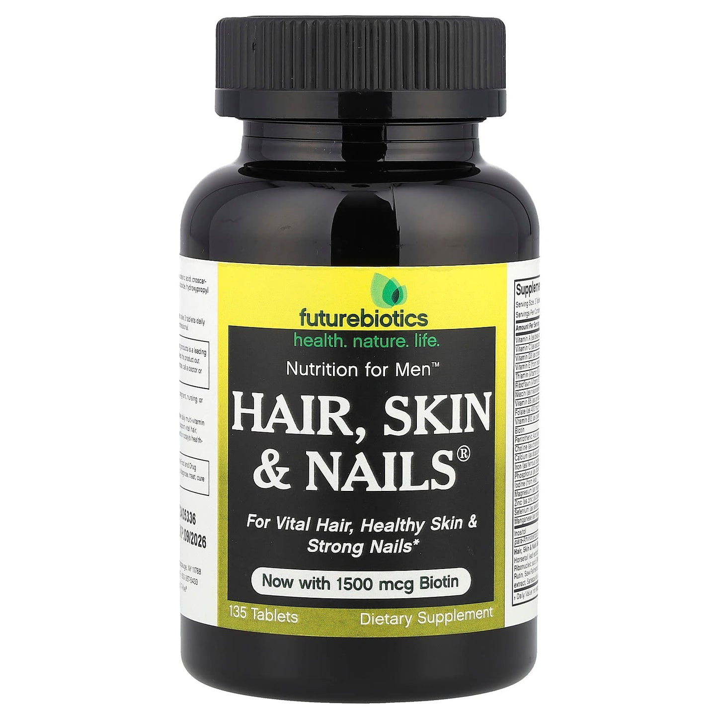 Futurebiotics Nutrition for Men—Hair, Skin & Nails — 135 Tablets - Image 1