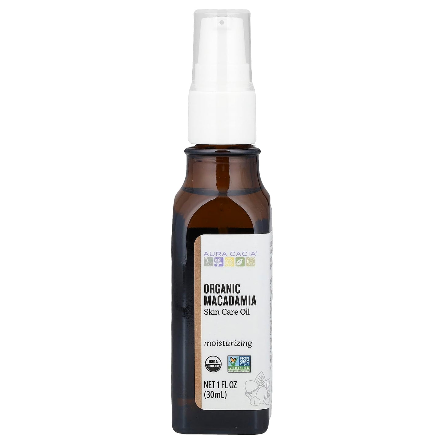 Organic Macadamia Skin Care Oil for Moisturized Skin - Aura Cacia - Image 1