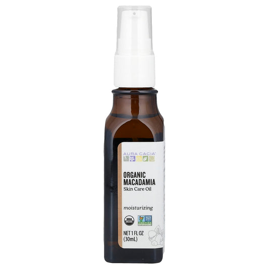 Organic Macadamia Skin Care Oil for Moisturized Skin - Aura Cacia - Image 1