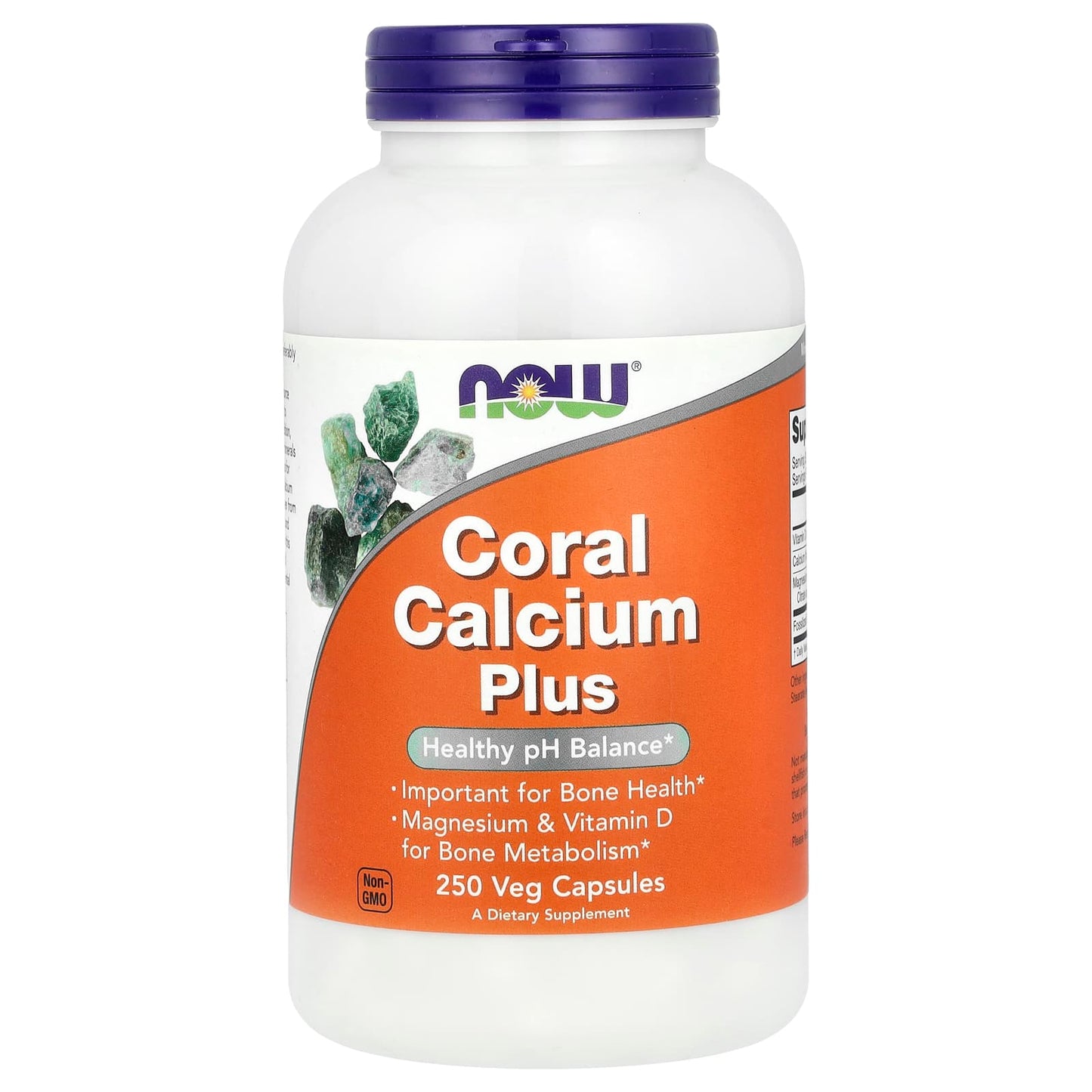 NOW Foods, Coral Calcium Plus, 250 Veg Capsules - Image 1