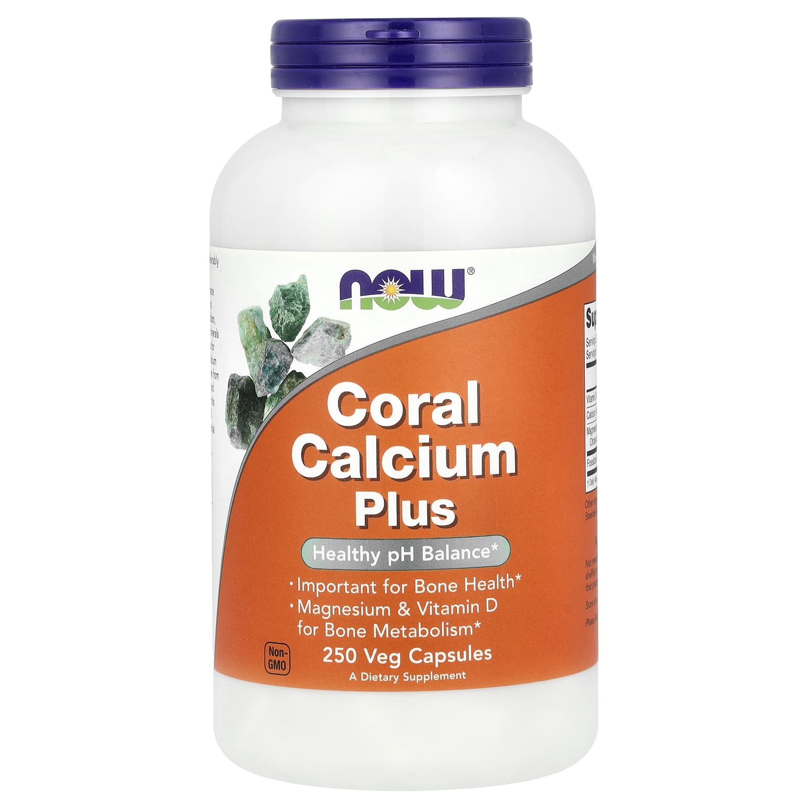 NOW Foods, Coral Calcium Plus, 250 Veg Capsules - Image 1