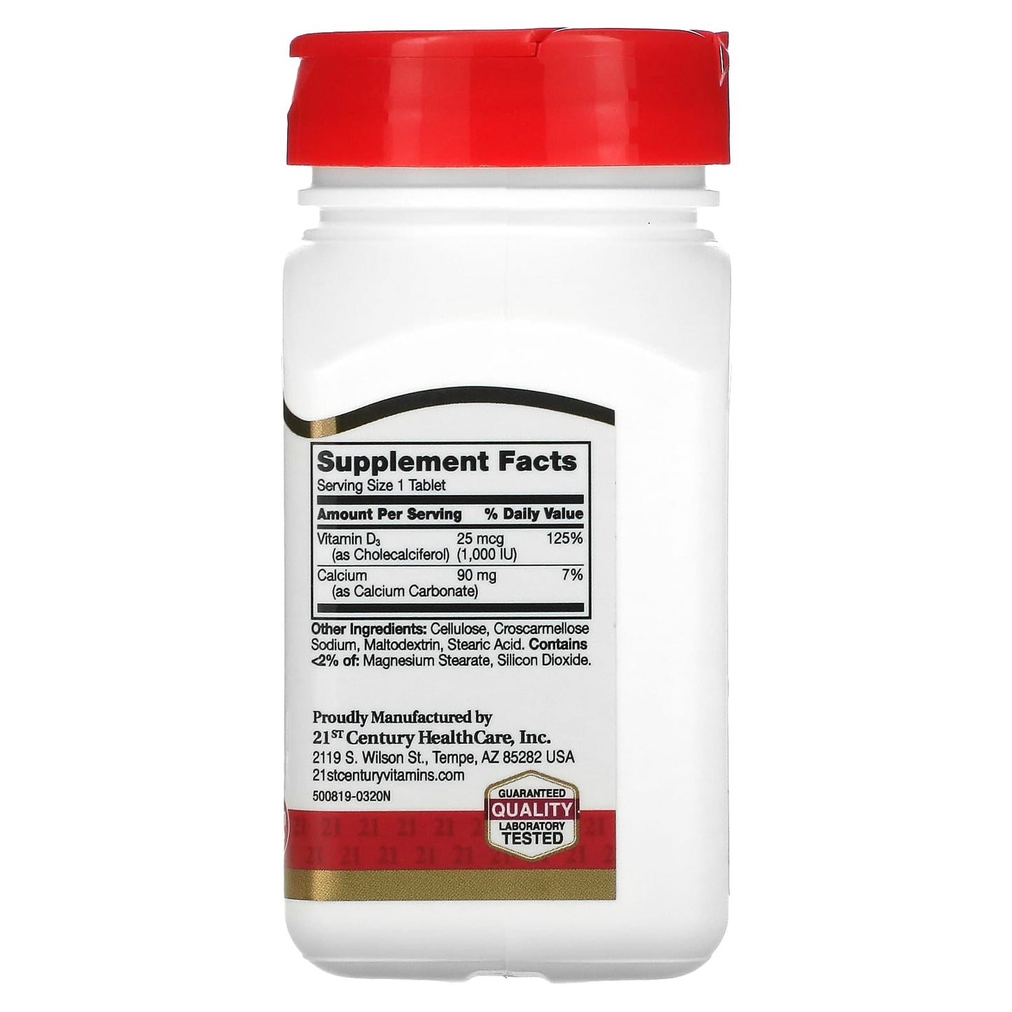 Vitamin D3 Supplement for Strong Bones & Immune Support - 21st Century - Image 2