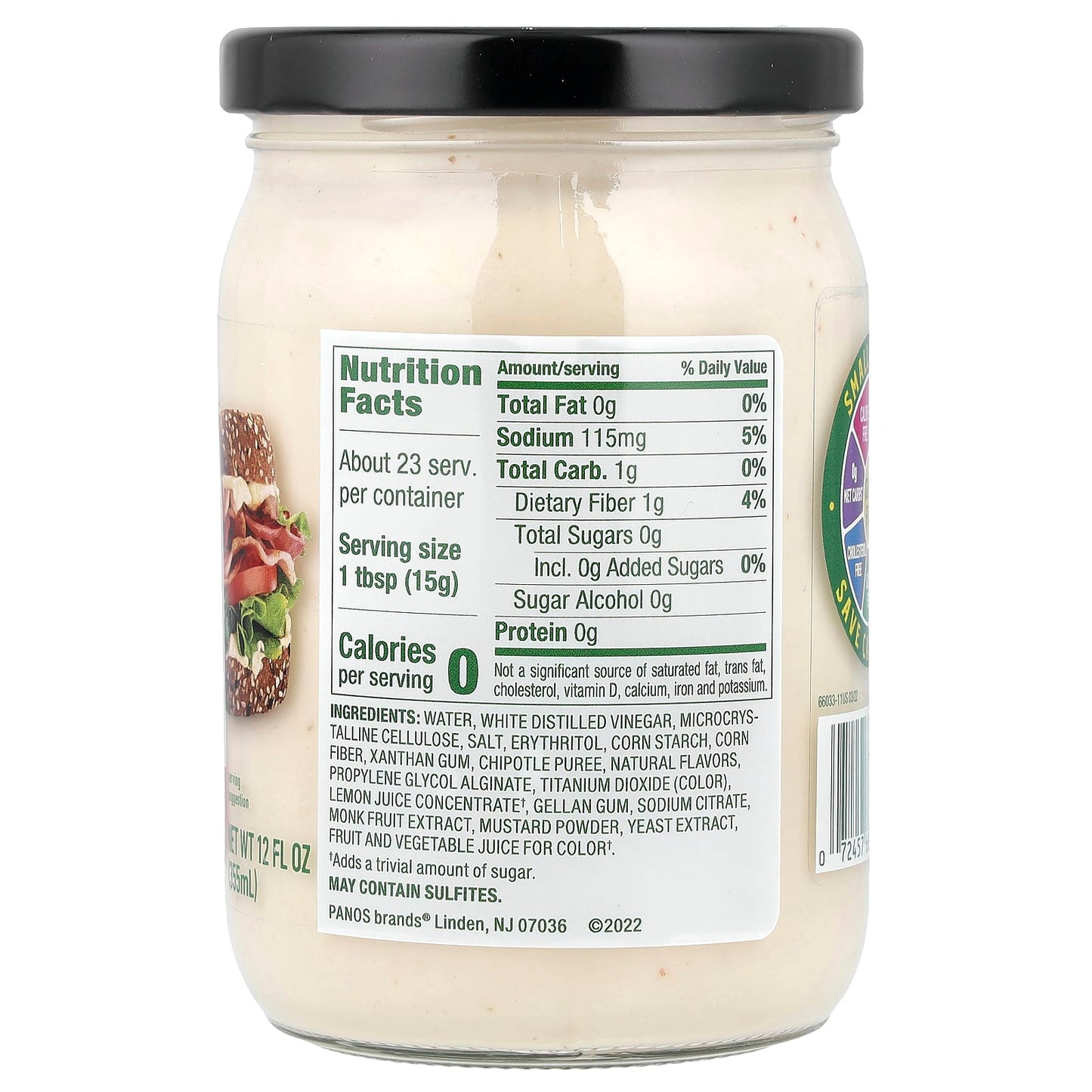Walden Farms, Chipotle Mayo, 12 fl oz (355 ml) - Image 2