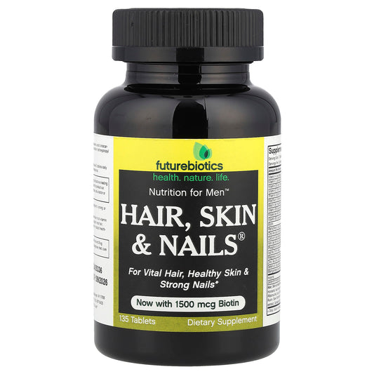 Futurebiotics Nutrition for Men—Hair, Skin & Nails — 135 Tablets - Image 1