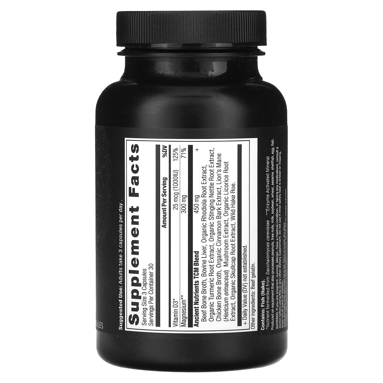 Ancient Nutrition Magnesium Supplement - 90 Fermented Capsules - Image 2
