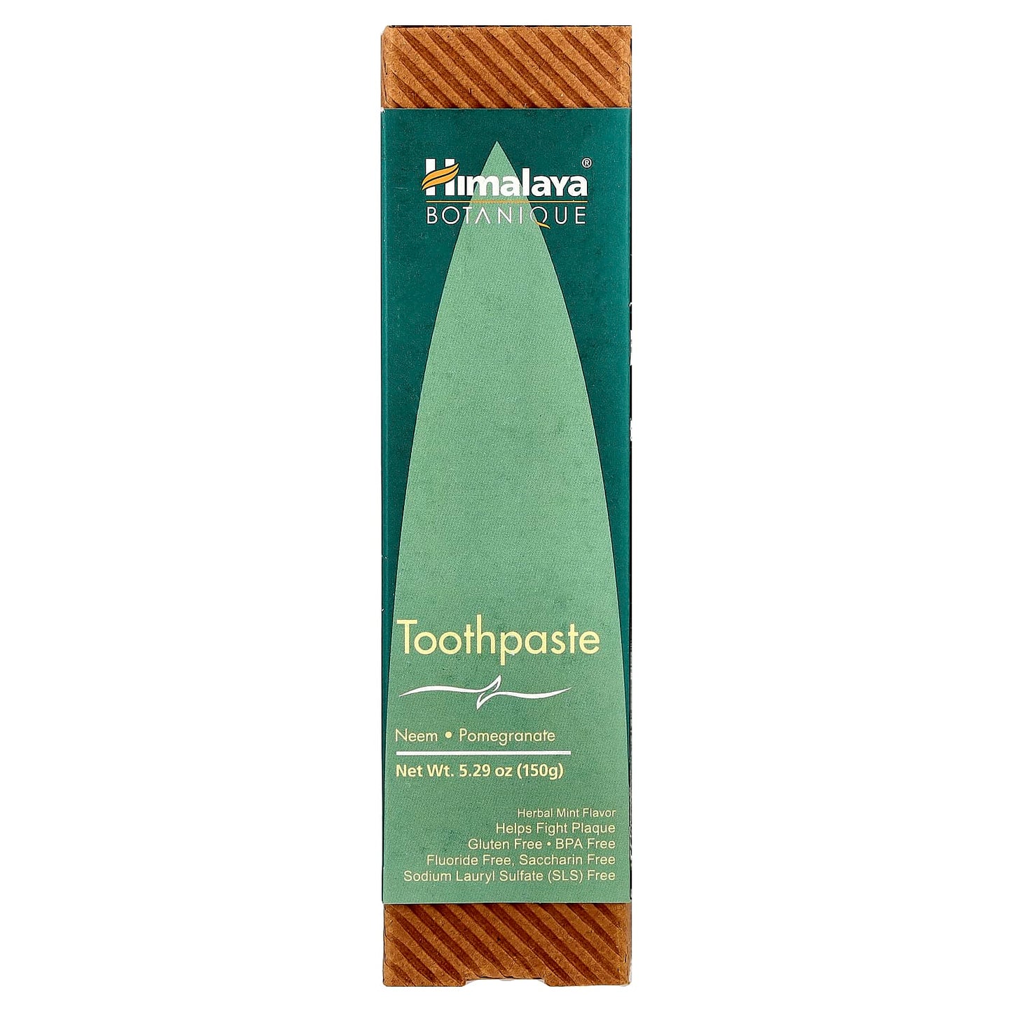 Himalaya Botanique Neem & Pomegranate Toothpaste, Gluten Free, 5.29 oz (150 g) - Image 2