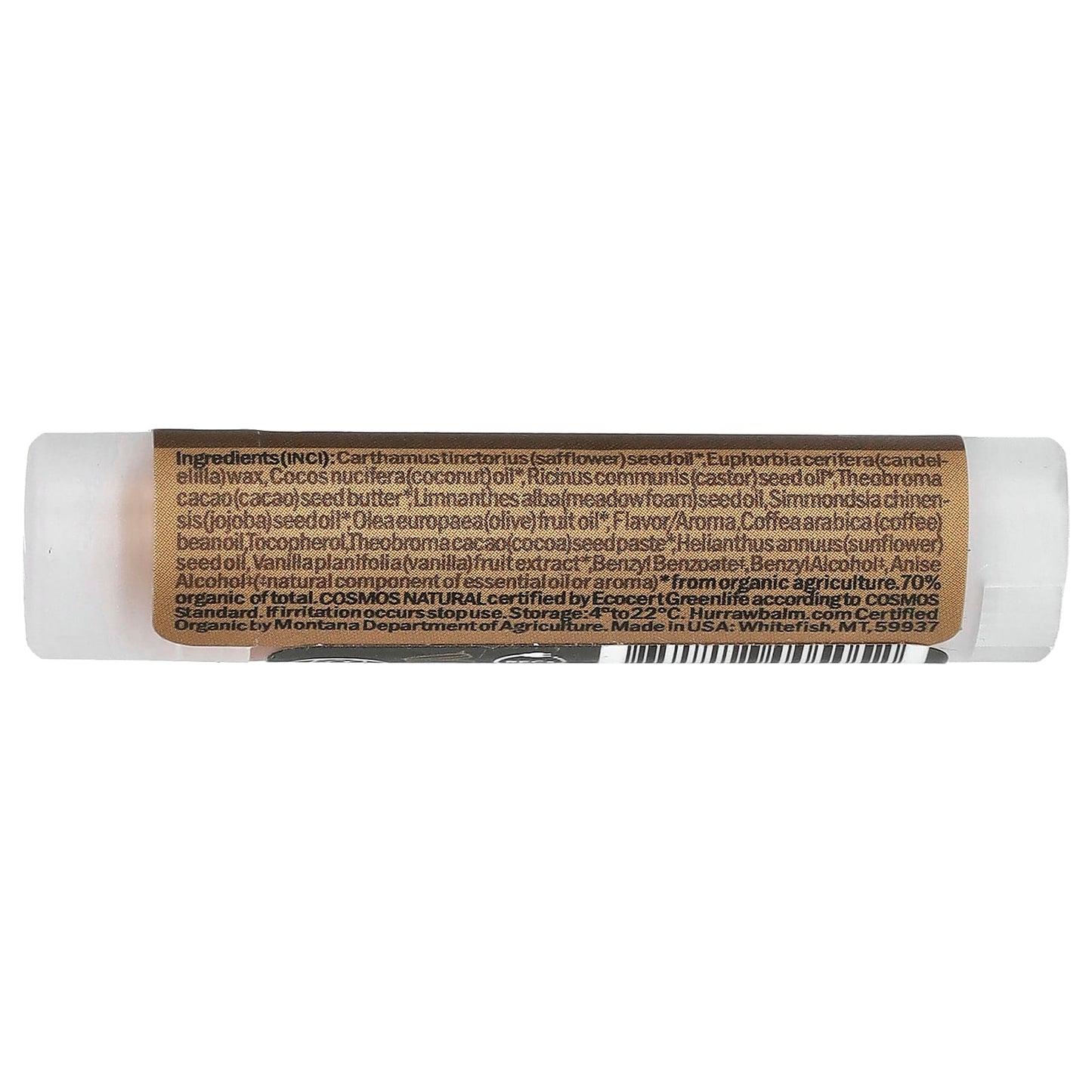 Hurraw! Balm, Organic Coffee Bean Lip Balm, 0.17 oz (4.8 g) - Image 2