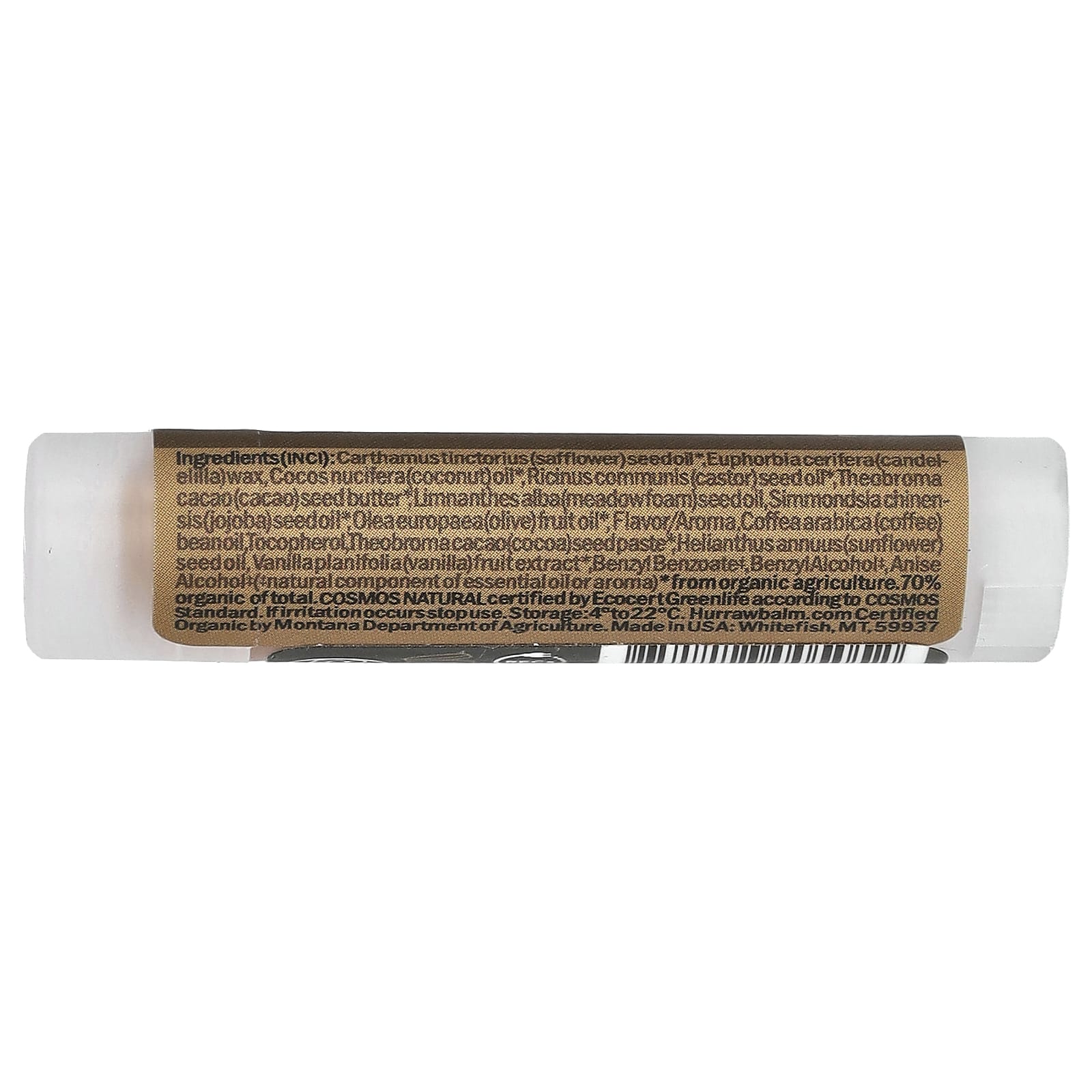 Hurraw! Balm, Organic Coffee Bean Lip Balm, 0.17 oz (4.8 g) - Image 2