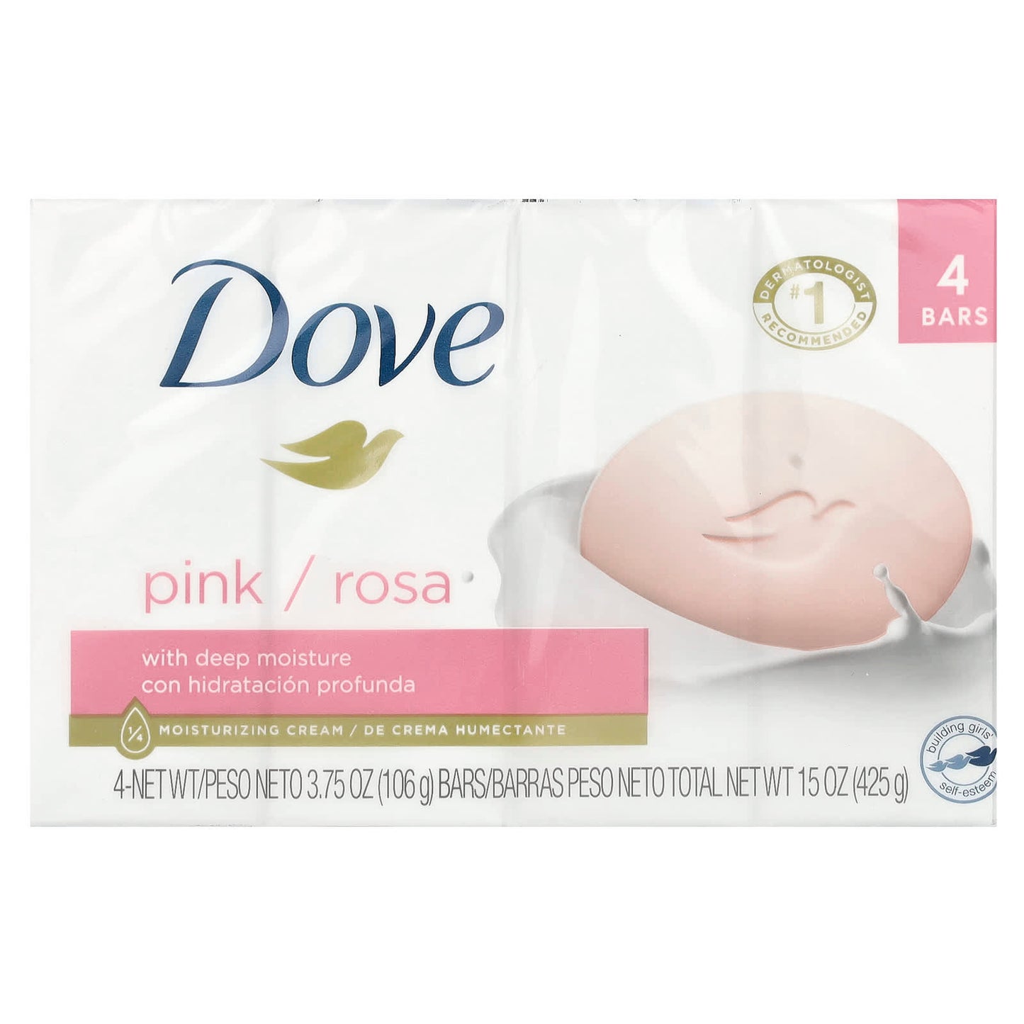 Deeply Moisturize Your Skin with Dove Beauty Bar Soap, 4-Bar Set - Image 2