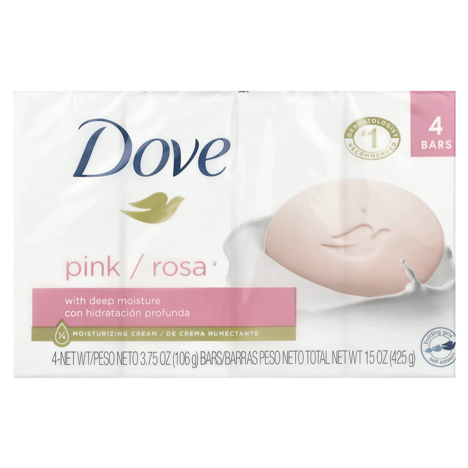 Deeply Moisturize Your Skin with Dove Beauty Bar Soap, 4-Bar Set - Image 2