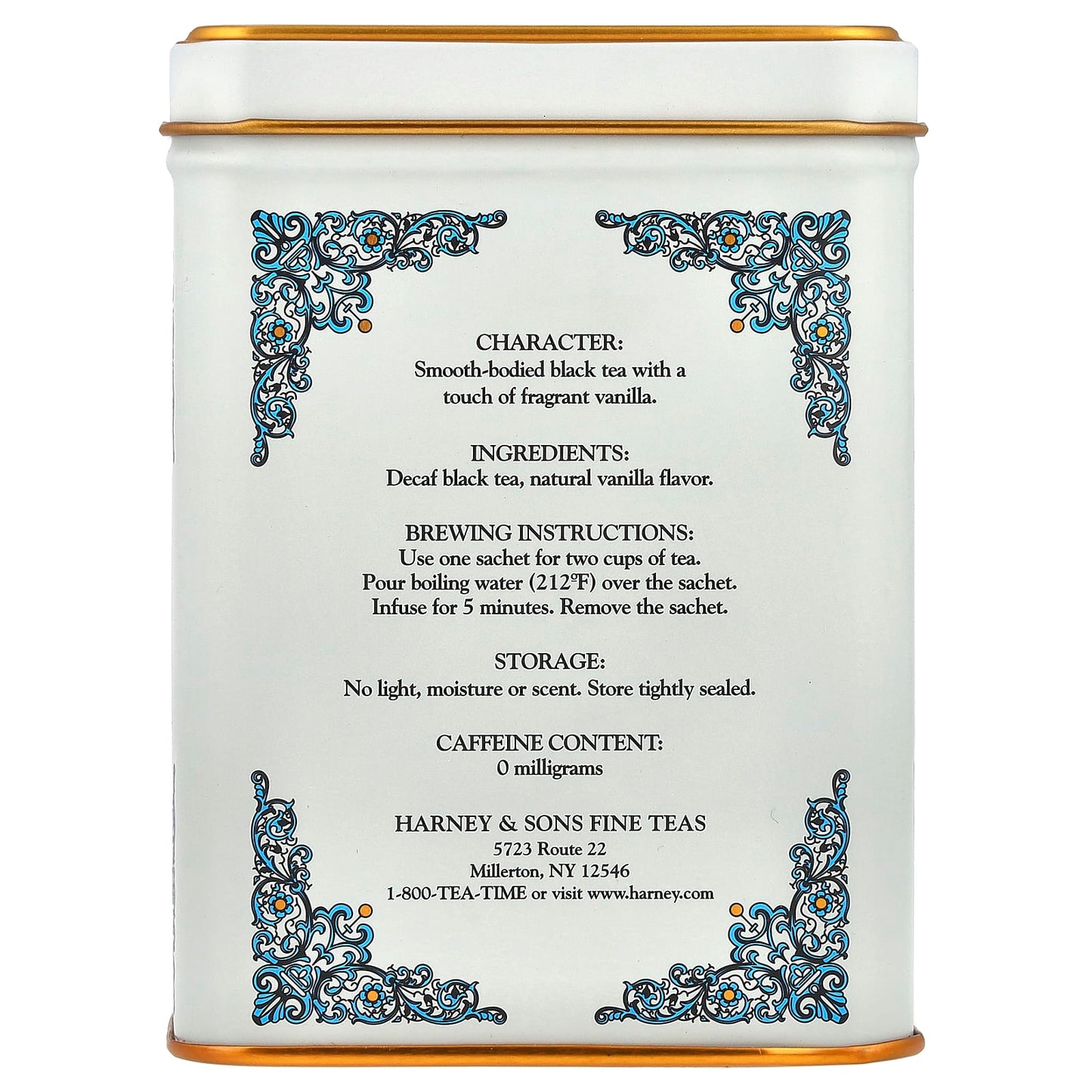 Decaffeinated Vanilla Black Tea Sachets by Harney & Sons - 20 Count - Image 2