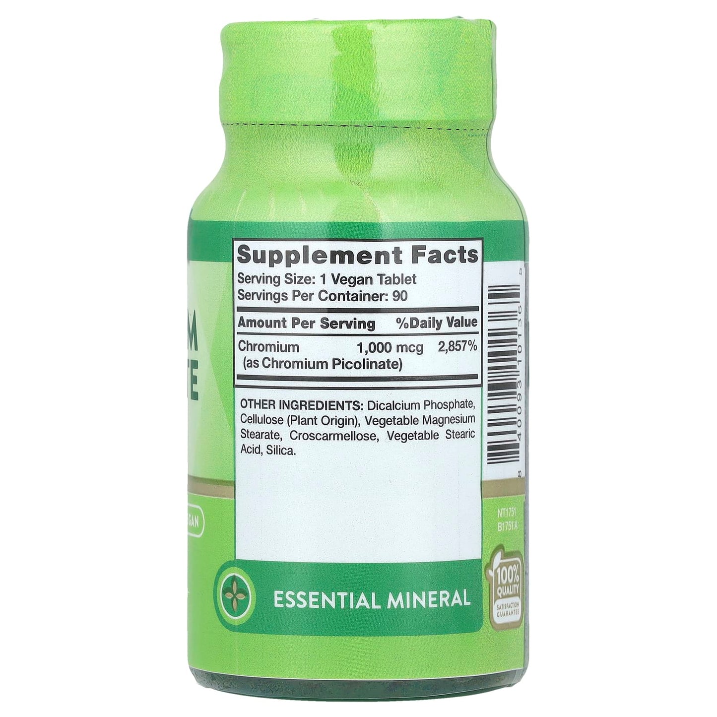 Nature's Truth, Ultra Chromium Picolinate, 1,000 mcg, 90 Tablets - Image 2