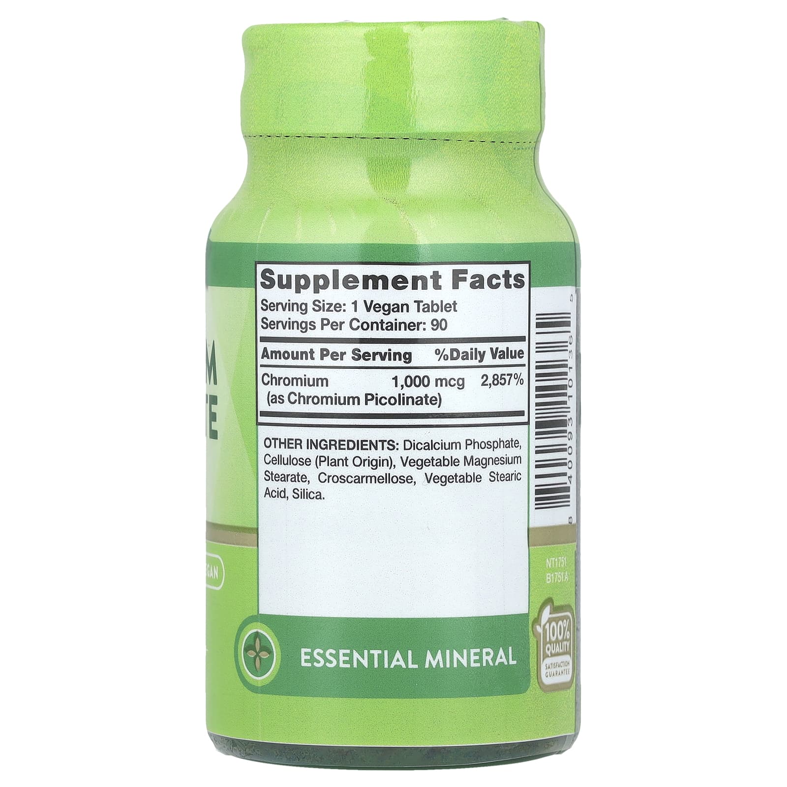 Nature's Truth, Ultra Chromium Picolinate, 1,000 mcg, 90 Tablets - Image 2