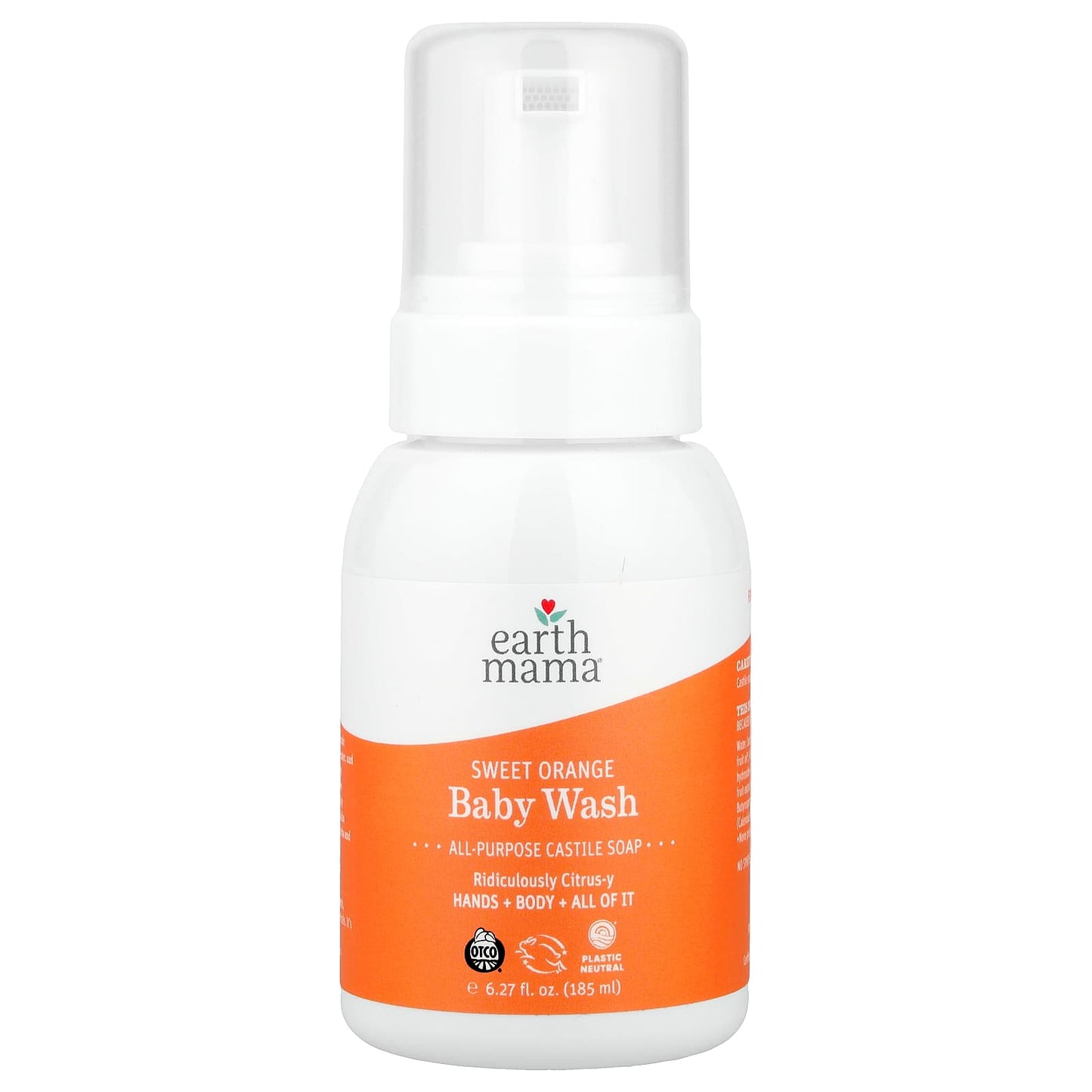 Earth Mama Sweet Orange All-Purpose Castile Soap for Baby &amp; Skin - Image 1
