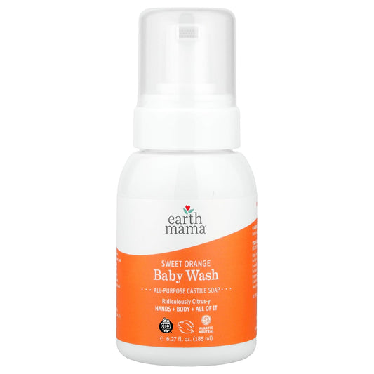 Earth Mama Sweet Orange All-Purpose Castile Soap for Baby &amp; Skin - Image 1