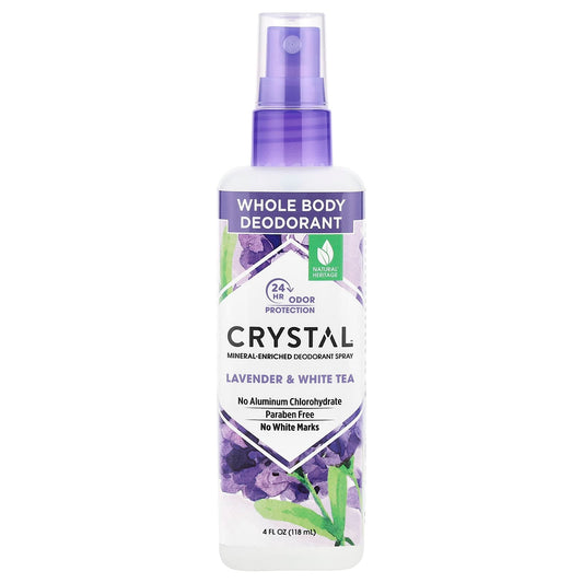 Natural Deodorant Spray with Lavender & White Tea - 4 fl oz - Image 1