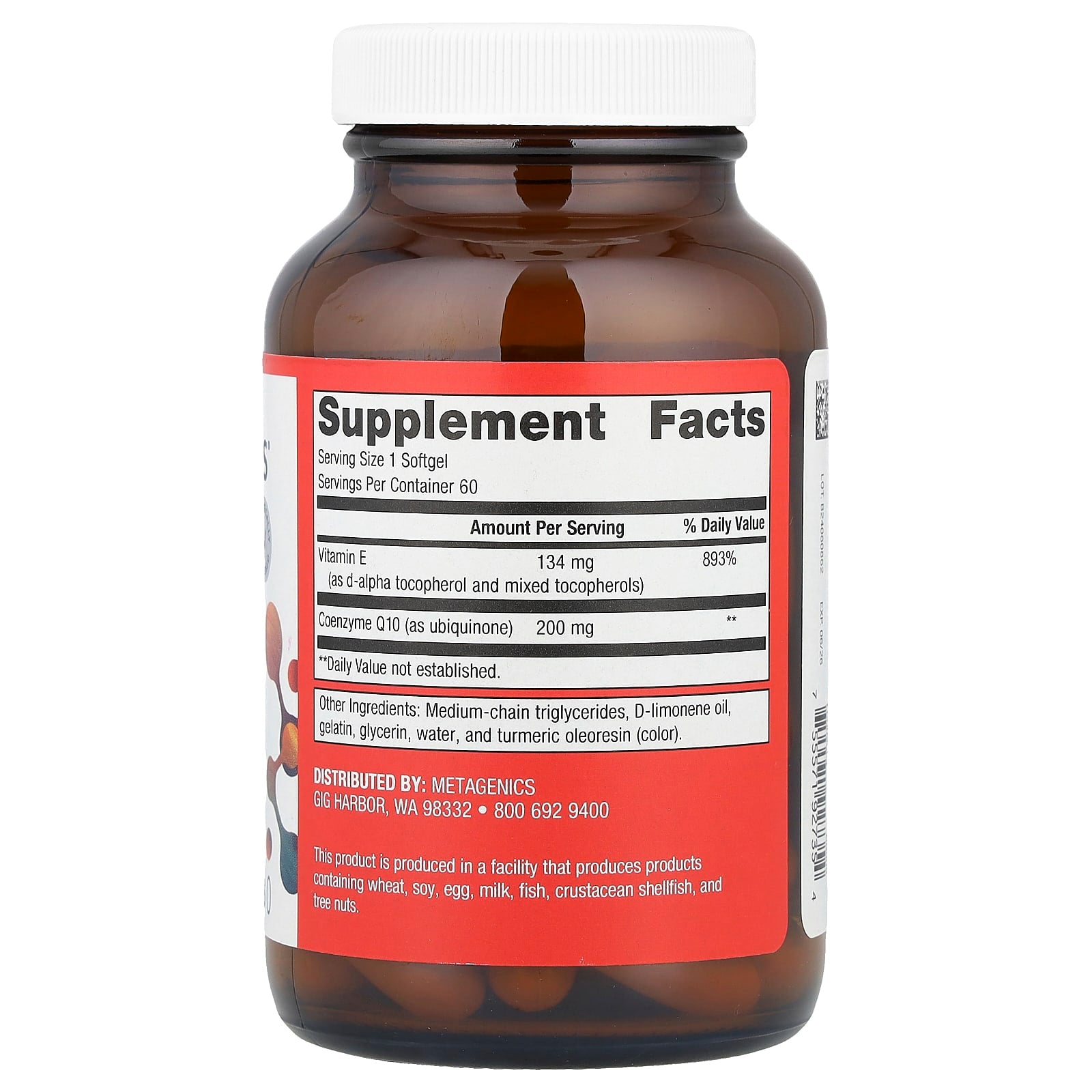 Metagenics, CoQ10 ST®, 200 mg, 60 Softgels - Image 2