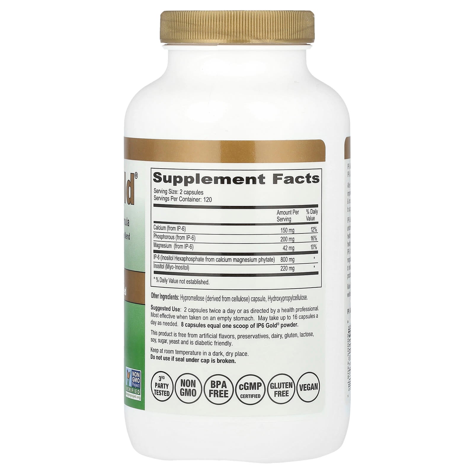 Boost Immune System with IP6 Gold, 240 Veg Caps by IP-6 International - Image 2