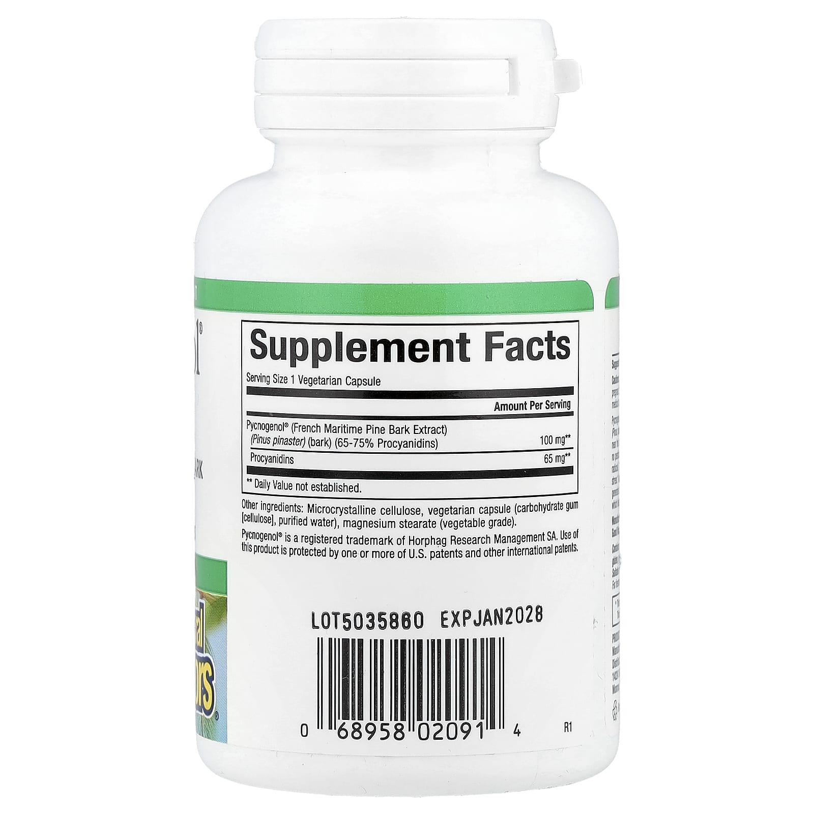 Natural Factors, Pycnogenol®, 100 mg, 30 Vegetarian Capsules - Image 2