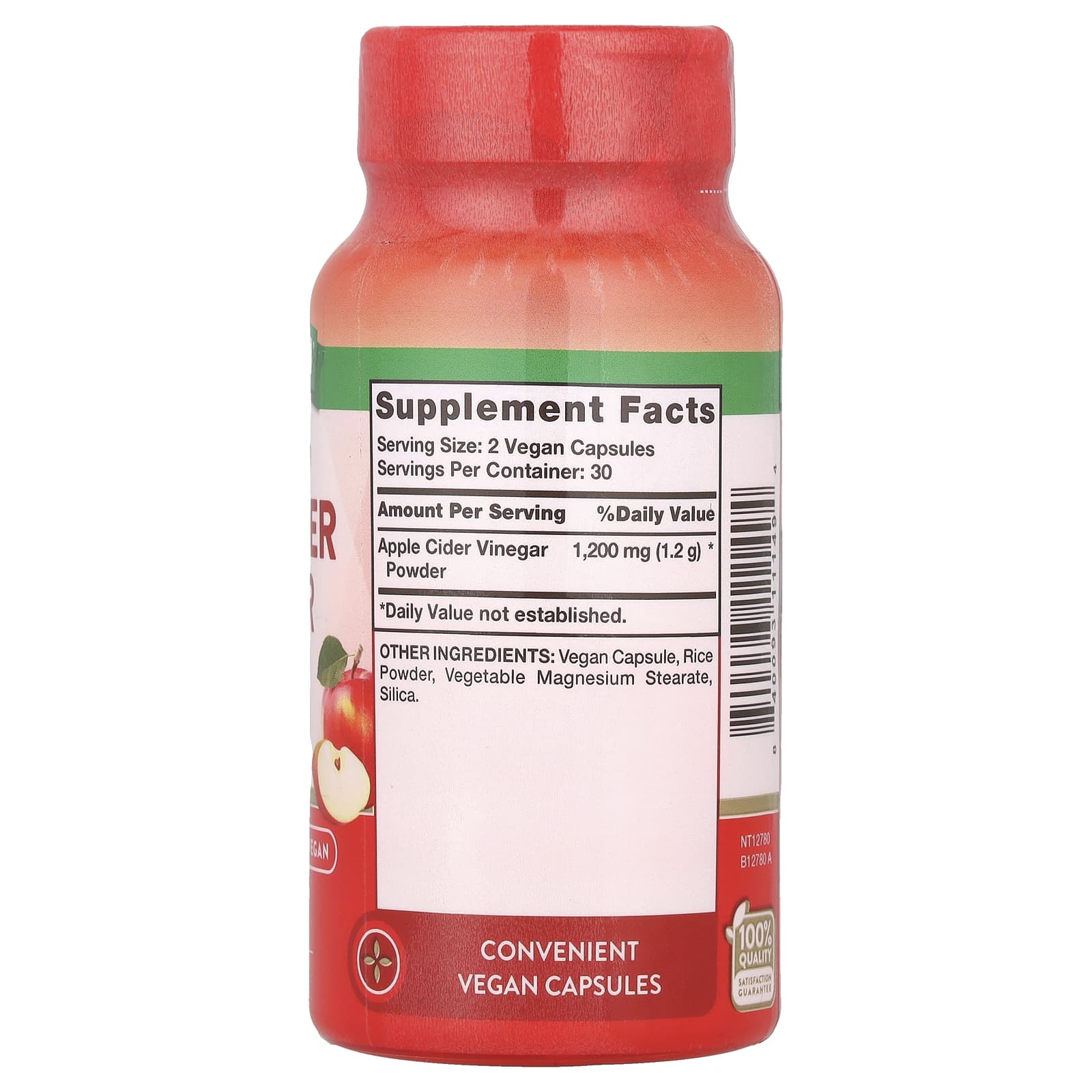 Nature's Truth, Triple Strength Apple Cider Vinegar, 60 Capsules (600 mg per Capsule) - Image 2