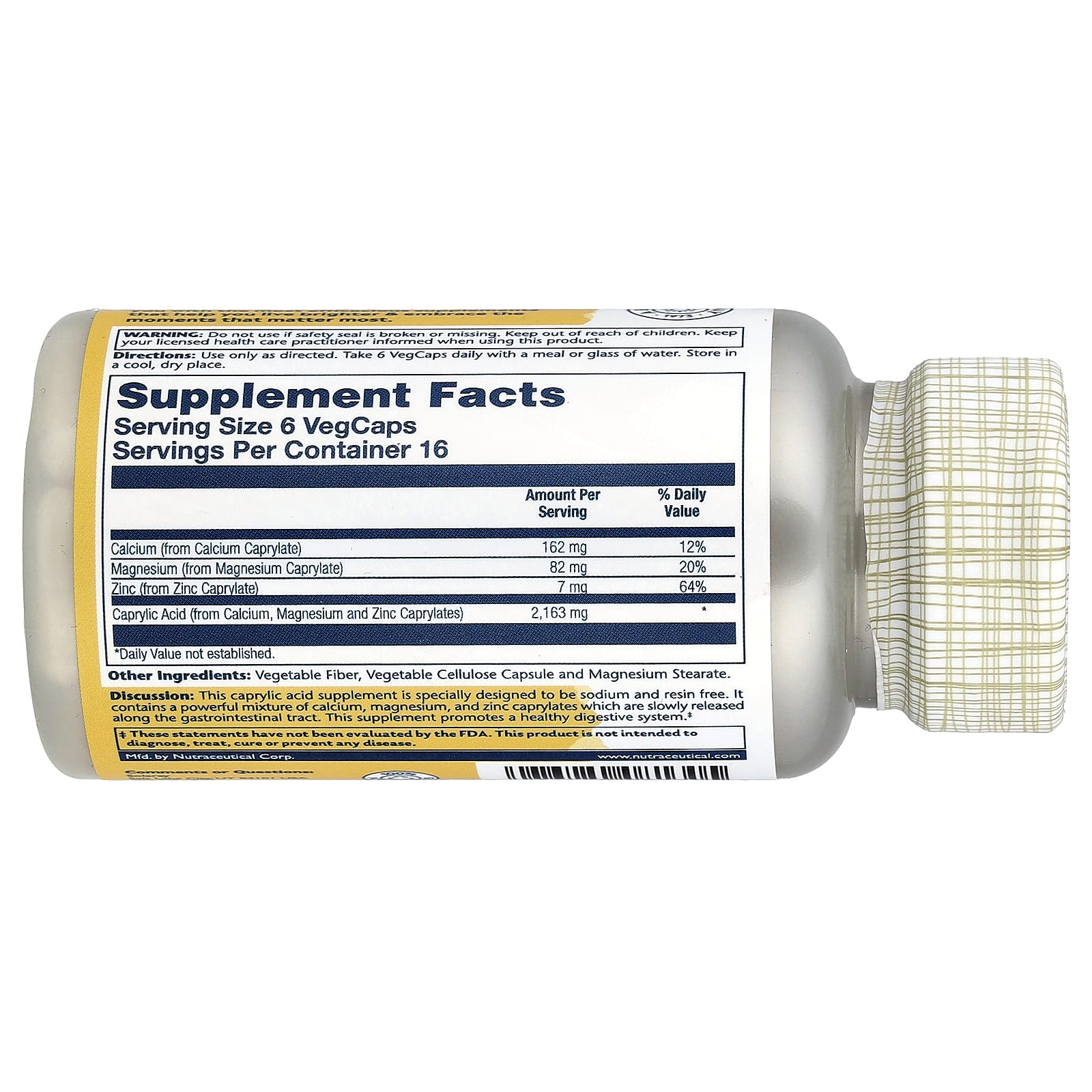 Solaray, Capryl™, 100 VegCaps - Image 2