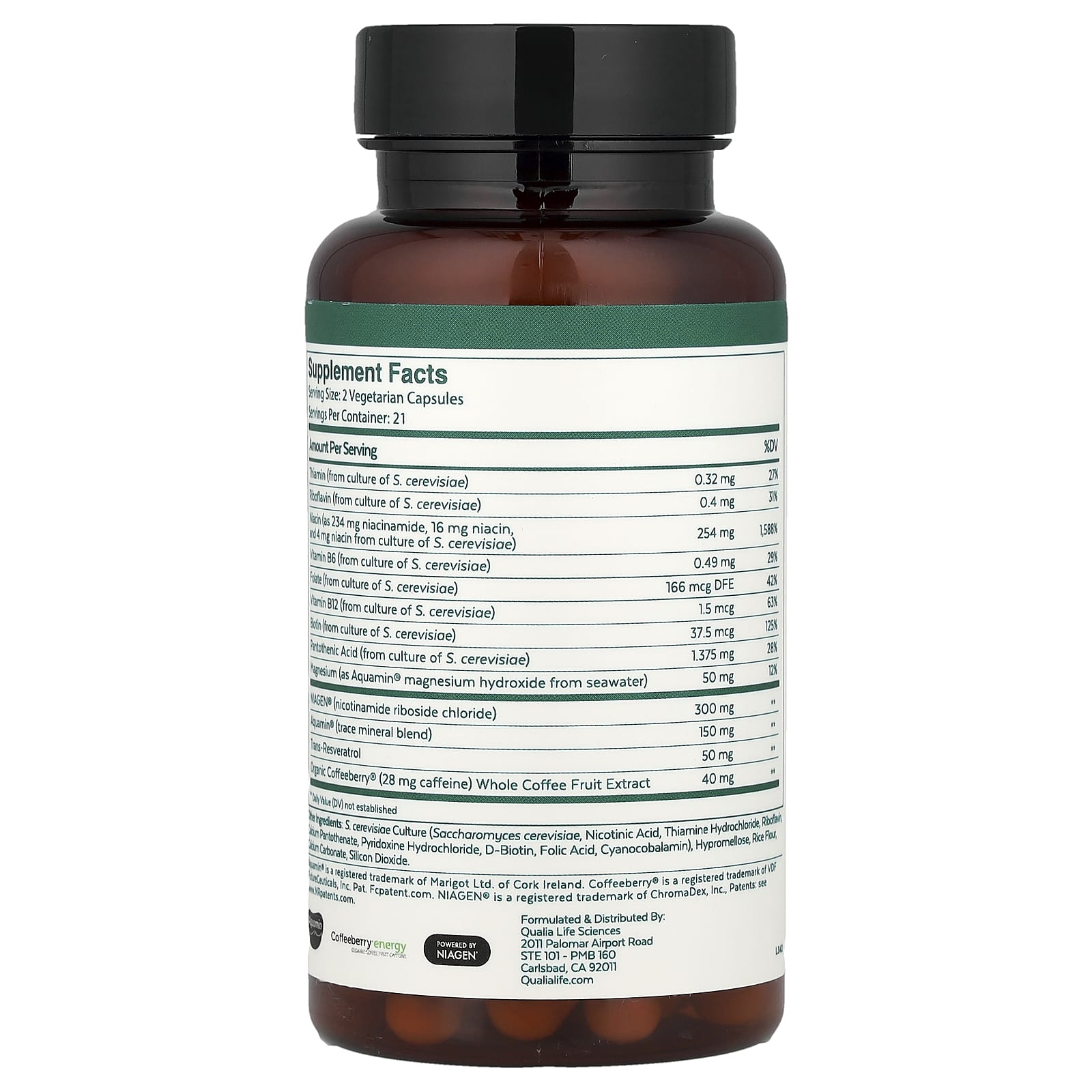 Qualia, NAD+®, 42 Capsules - Image 2