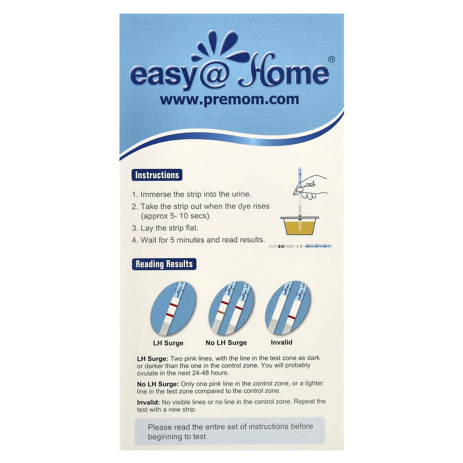 Easy@Home Ovulation Test Kit - 25 Tests for Accurate Fertility Tracking - Image 2