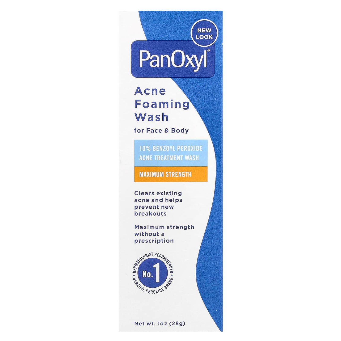 PanOxyl, Acne Foaming Wash, For Face & Body, Maximum Strength, 1 oz (28 g) - Image 2