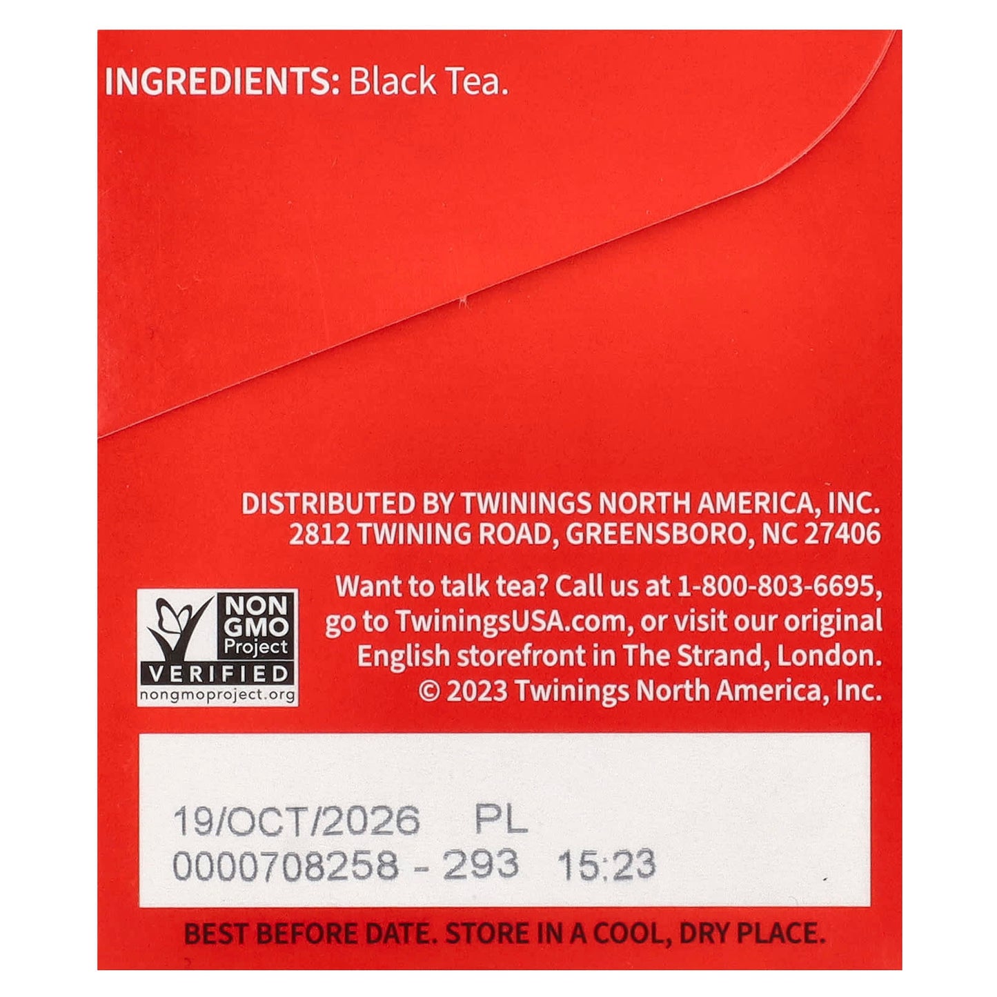 Twinings, Pure Black Tea, English Breakfast, Extra Strong, 20 Tea Bags, 1.76 oz (50 g) - Image 2