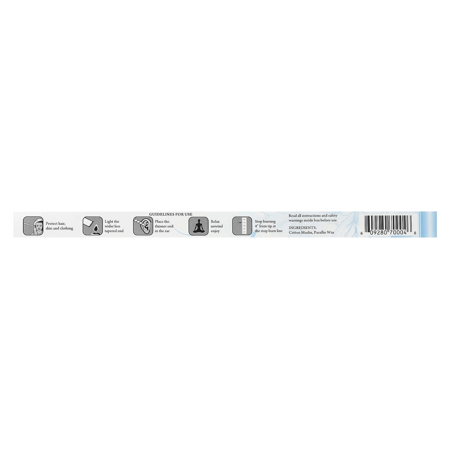 Wally's Natural, Professional Collection Paraffin Ear Candles, Unscented, 4 Candles - Image 2
