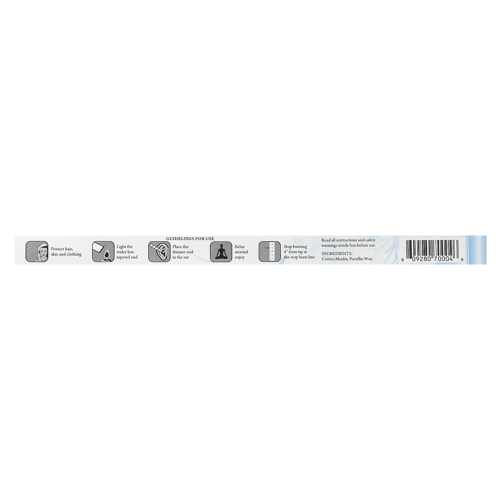 Wally's Natural, Professional Collection Paraffin Ear Candles, Unscented, 4 Candles - Image 2