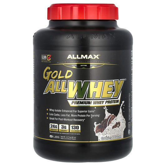 GOLD ALLWHEY<sup>®</sup> Premium Whey Protein - Cookies & Cream, 5 lbs - Image 1