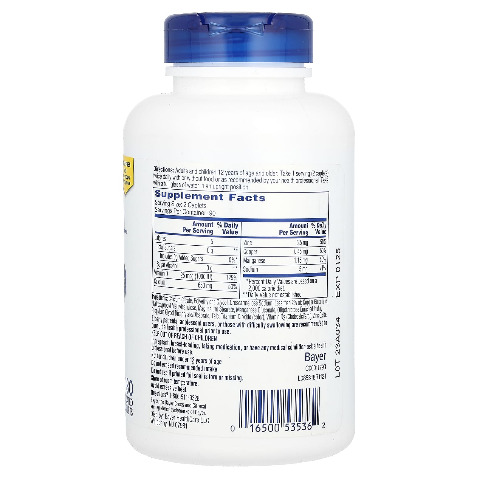 Citracal Maximum Plus +D3 | Calcium Supplement for Strong Bones - Image 2