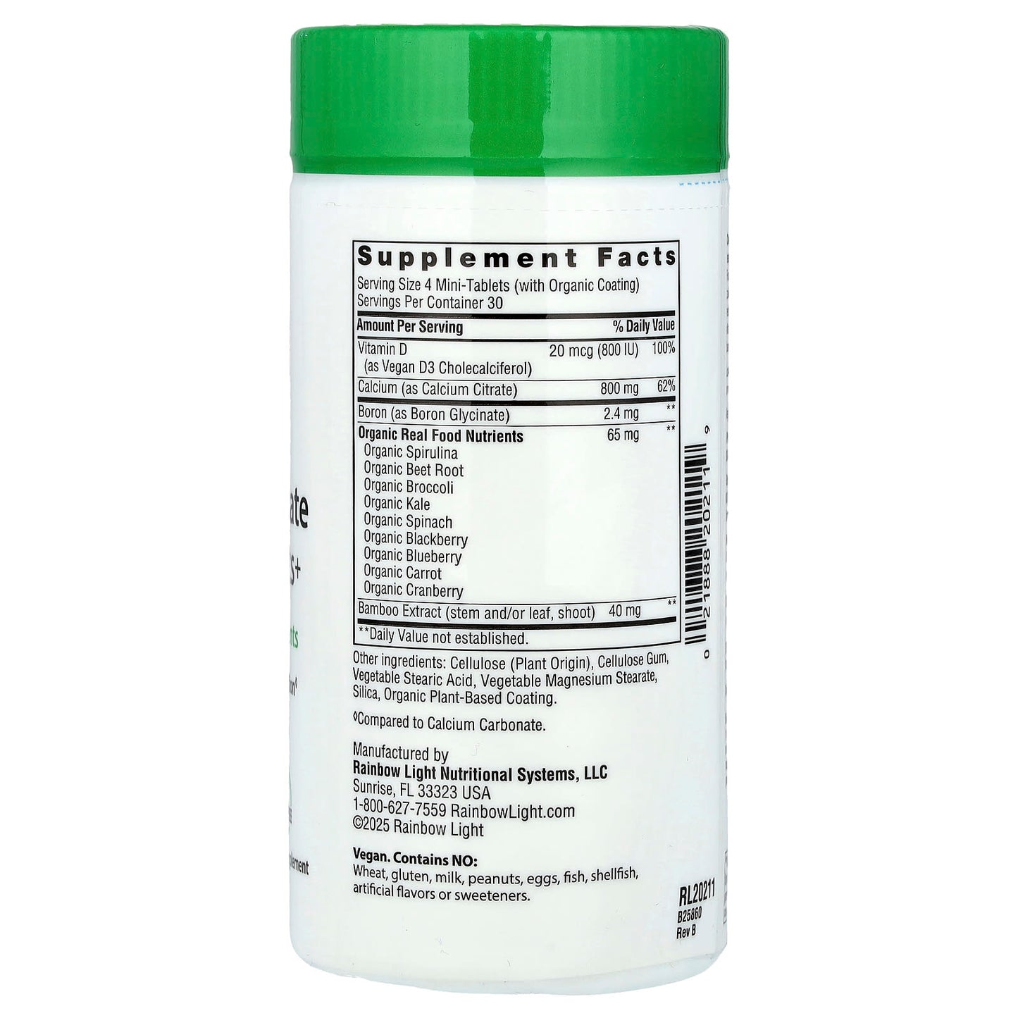 Rainbow Light, Calcium Citrate Mini-Tablets+, 120 Mini-Tablets - Image 2