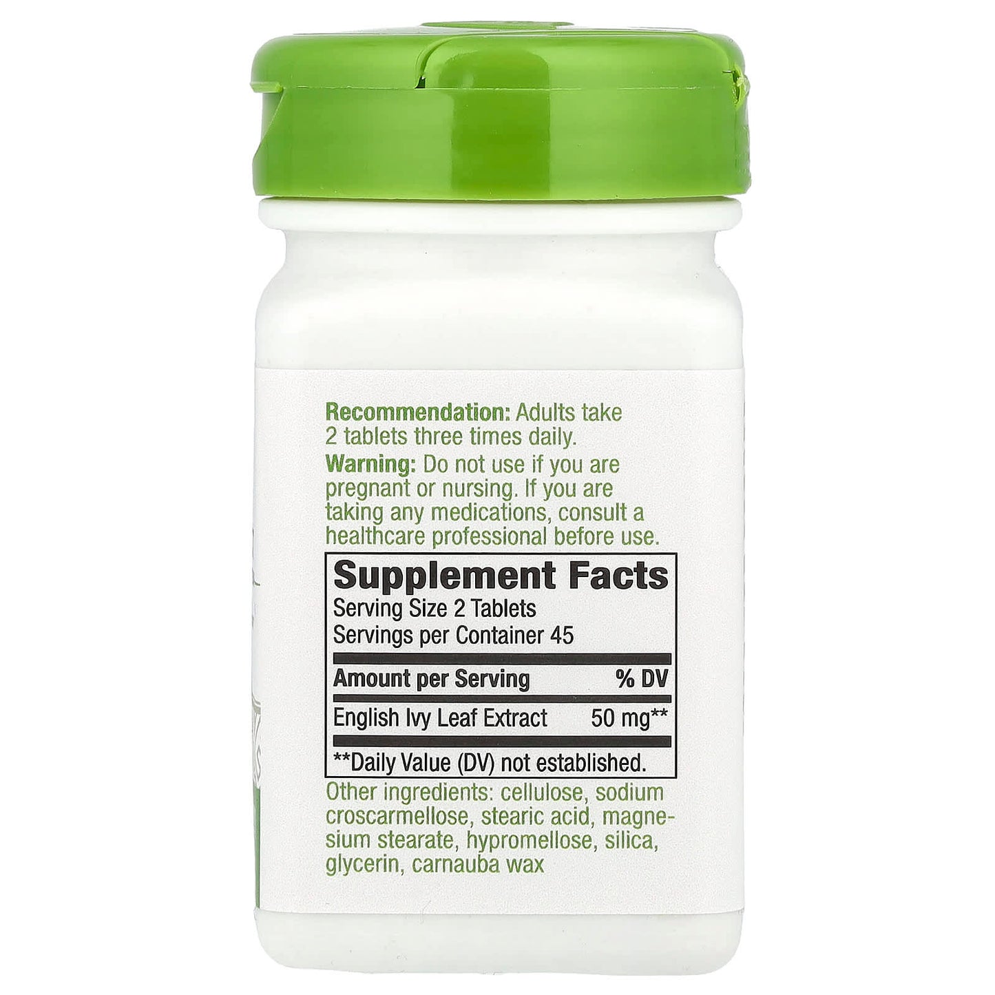 Nature's Way, Ivy Extract, 90 Vegan Tablets (25 mg per Tablet) - Image 2