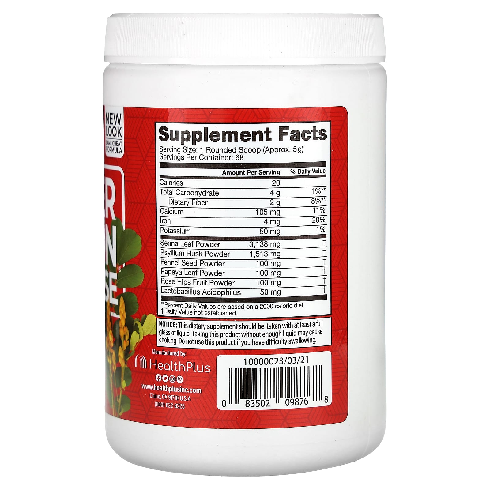 Super Colon Cleanse by Health Plus - 12 oz (340 g) - Natural Detox & Constipation Relief - Image 2