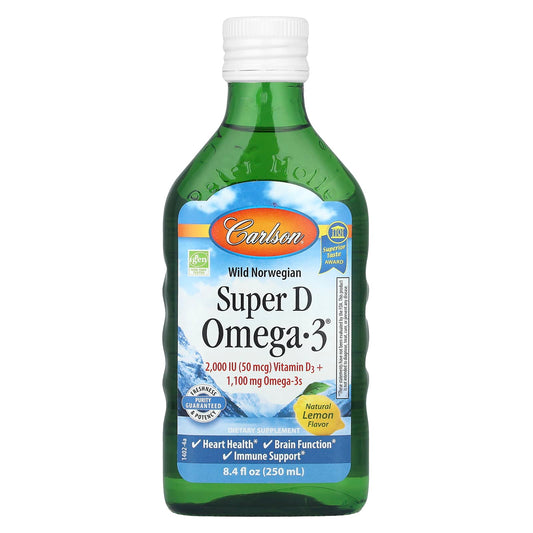 Norwegian Cod Liver Oil - High Strength Omega-3 &amp; Vitamin D3 Supplement - Image 1