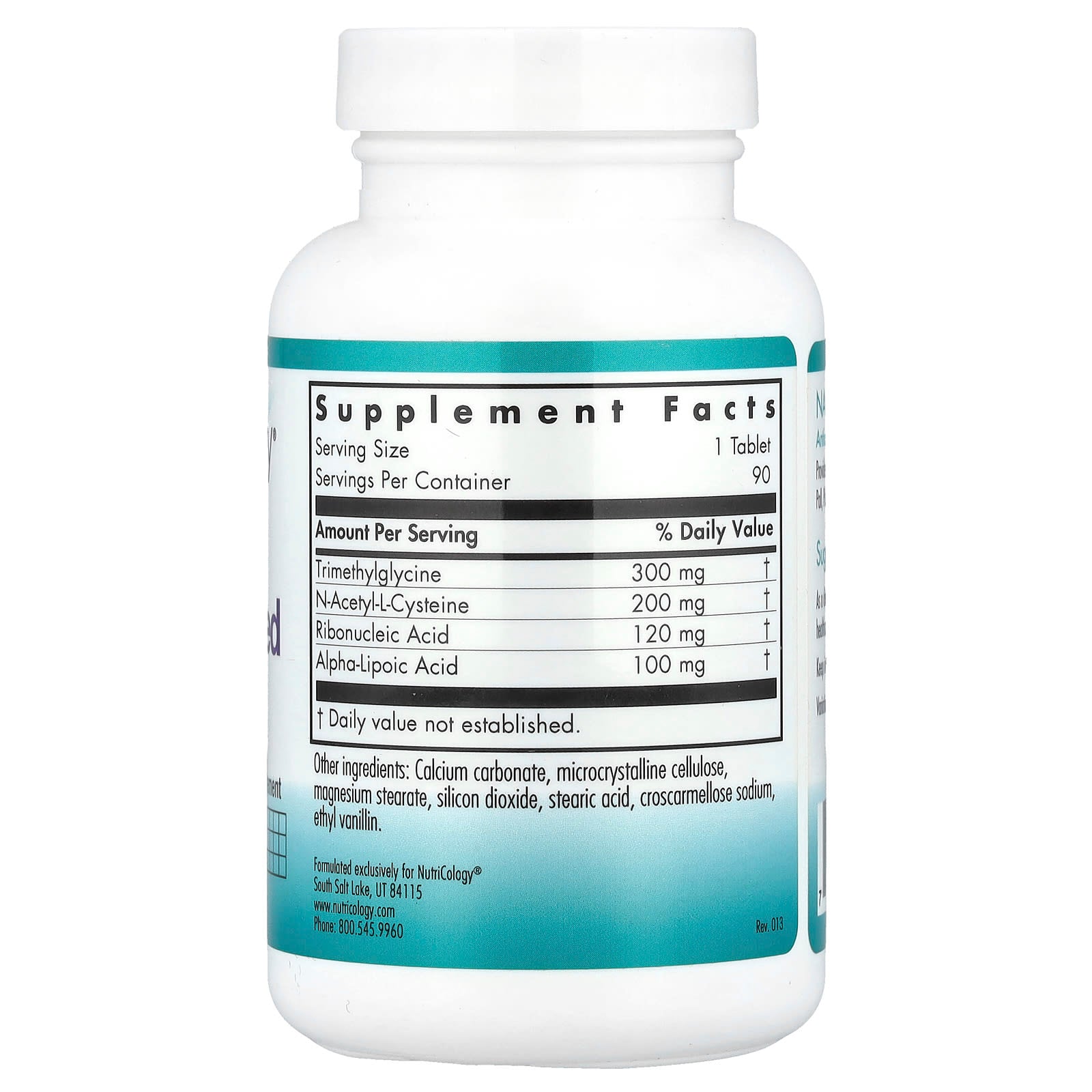 Nutricology, NAC Enhanced, 90 Tablets - Image 2