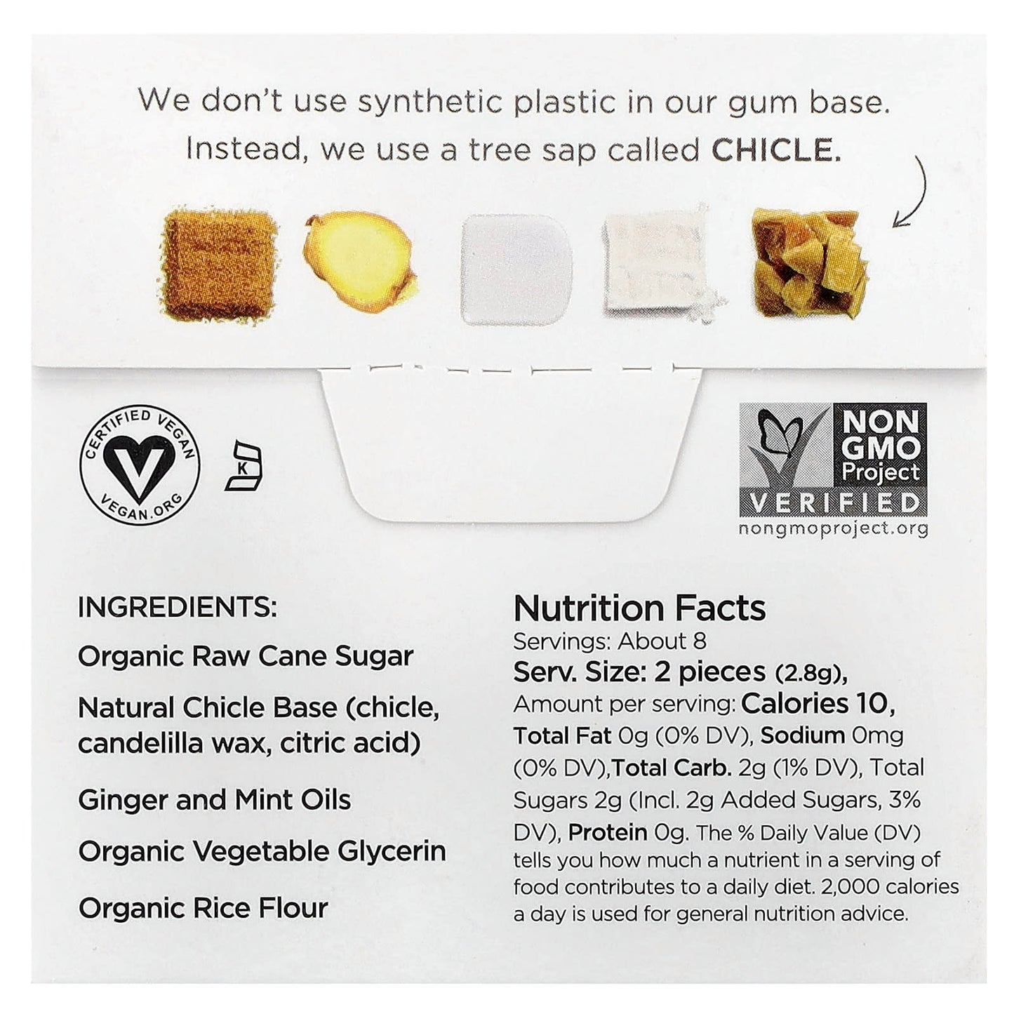 Simply Gum, Chewing Gum, Ginger , 15 Pieces - Image 2