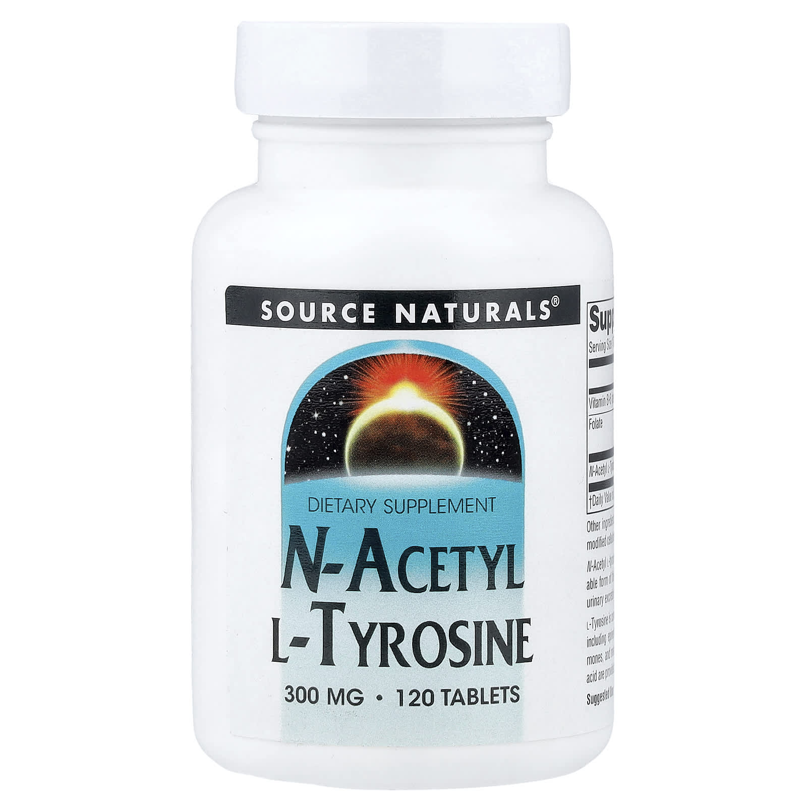 Source Naturals, N-Acetyl L-Tyrosine, 120 Tablets