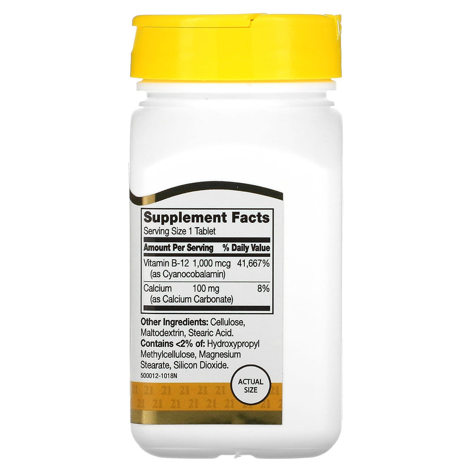 21st Century Vitamins - 1,000 mcg B-12 Energy Support, 110 Tablets - Image 2