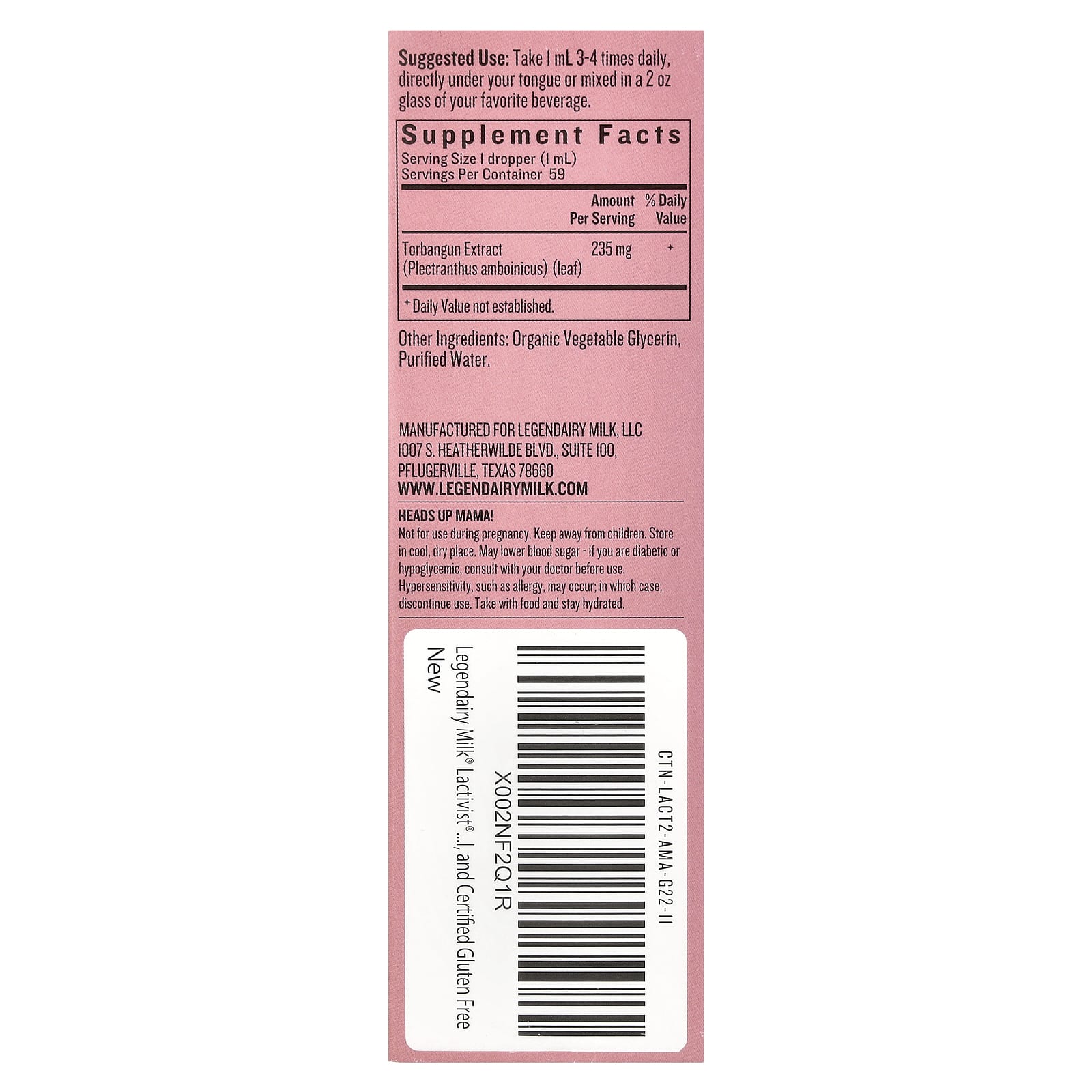 Legendairy Milk, Lactivist®, Alcohol Free, 2 fl oz (59 ml) - Image 2