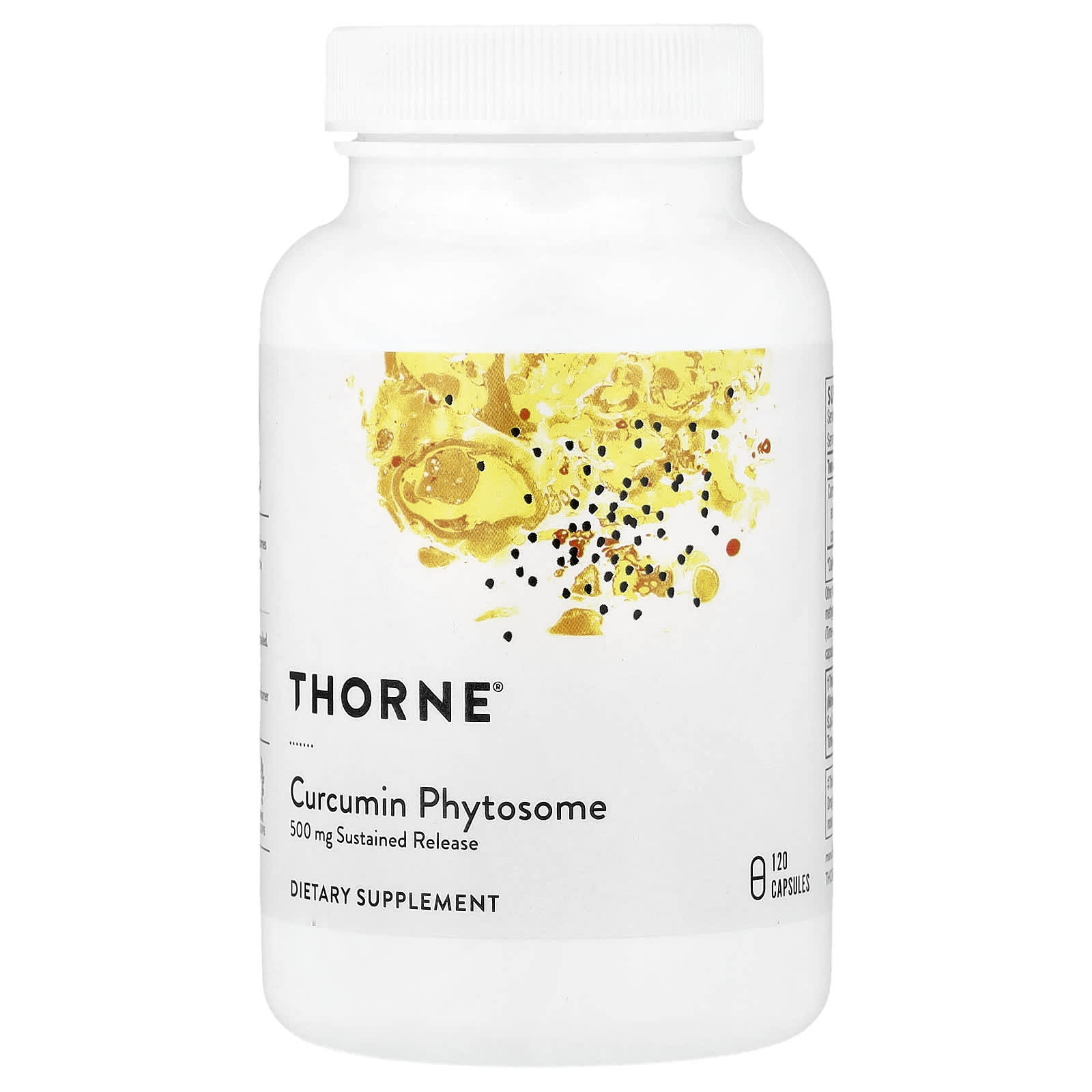 Thorne, Curcumin Phytosome, Sustained Release, 120 Capsules (250 mg per Capsule) - Image 1