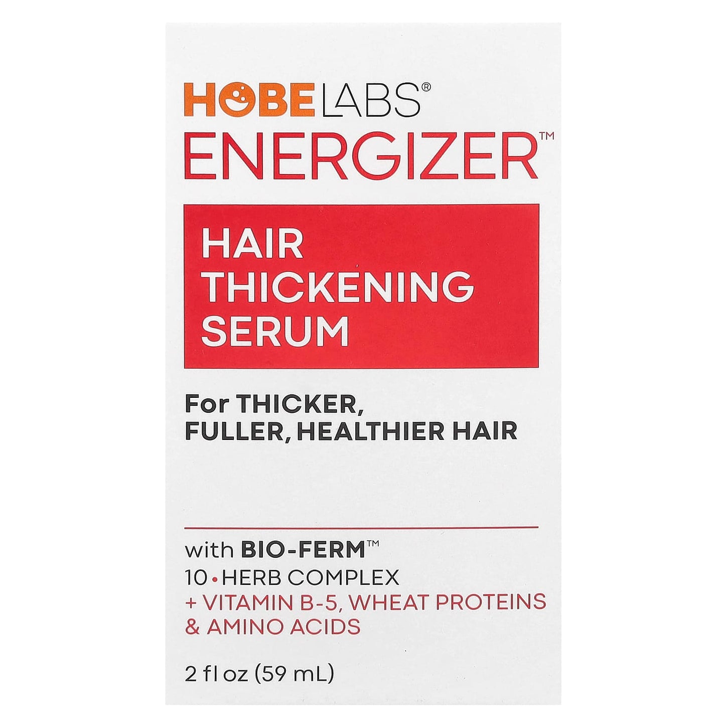Hobe Labs Hair Thickening Serum for Thicker, Fuller Hair - Image 2