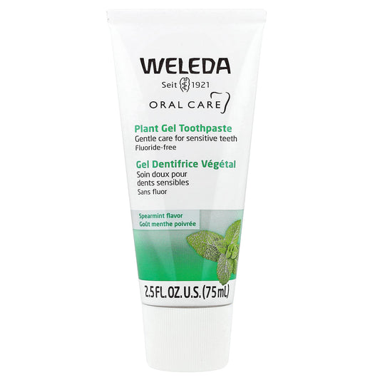 Weleda, Oral Care, Plant Gel Toothpaste, Fluoride Free, Spearmint, 2.5 fl oz (75 ml) - Image 1